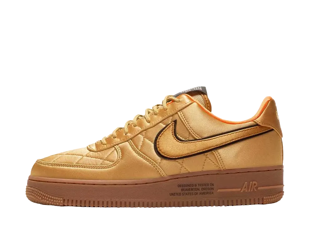 Nike Air Force 1 Low "Quilted Satin Pack Wheat"