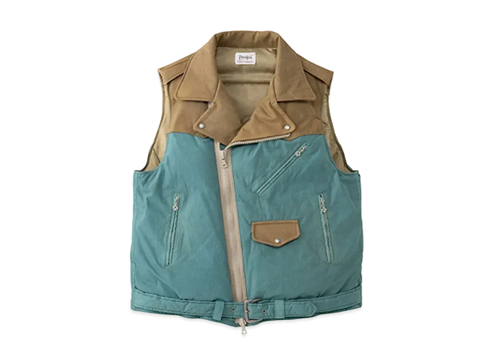 visvim STRABLER DOWN VEST "Green"