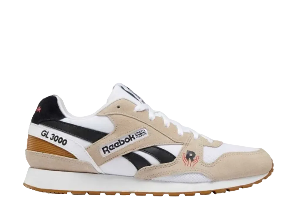 ブラックアイパッチ × リーボック GL 3000 "モダンベージュ/フットウェアホワイト/セピア"