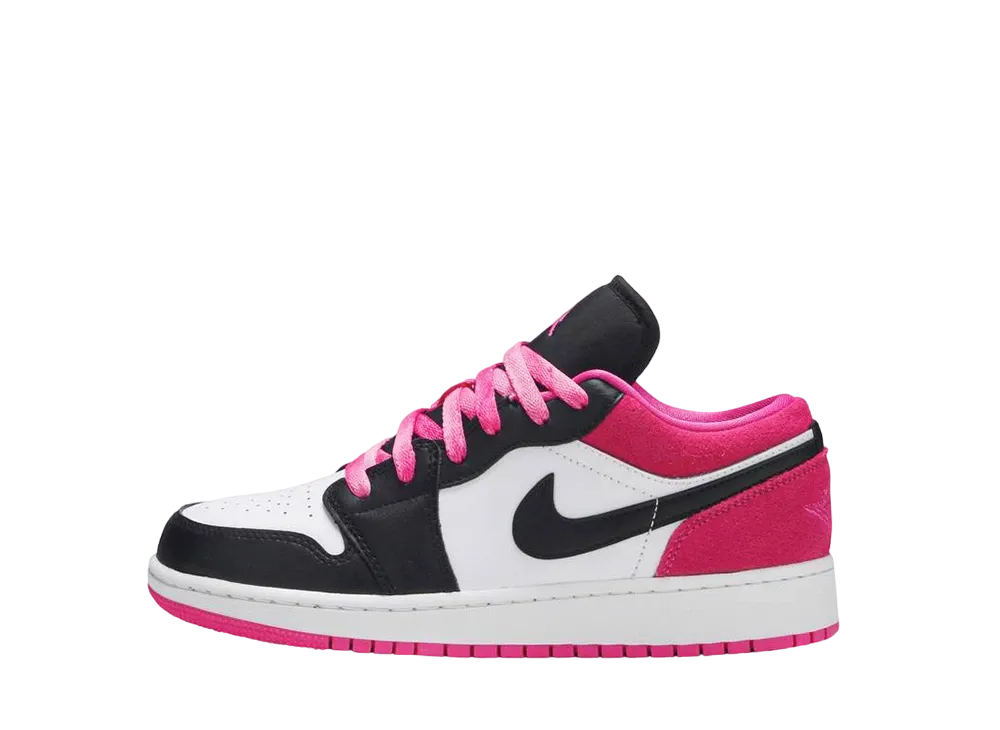 Nike GS Air Jordan 1 Low "Black Active Fuchsia"