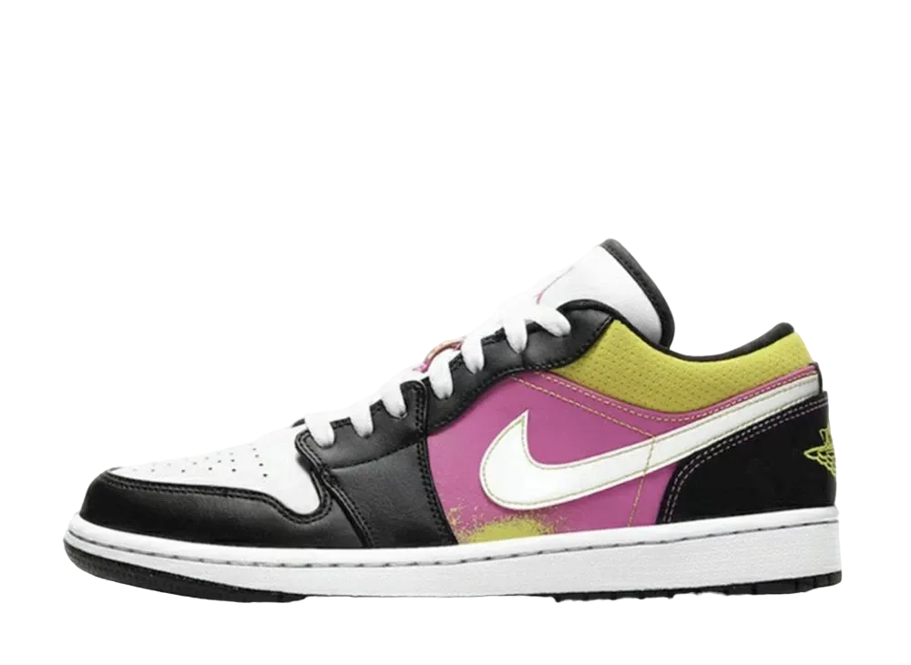 ナイキ エアジョーダン1 ロー "ブラック アクティブ フーシャ サイバー"