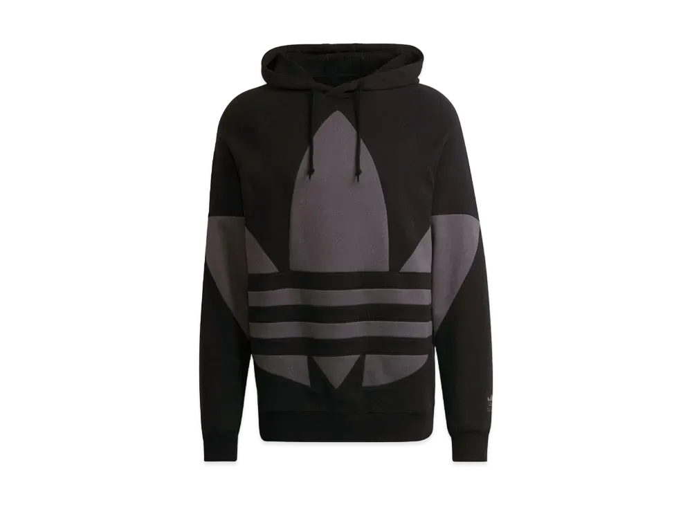 ADIDAS BIG TREFOIL HOODIE "Black/Gray Six"