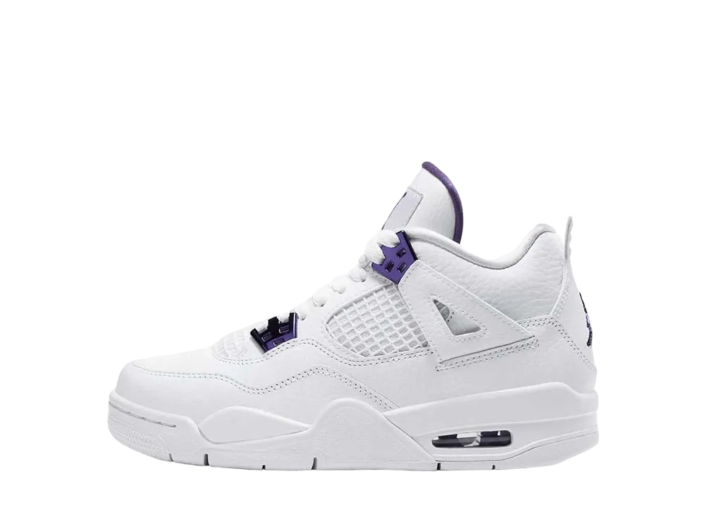 ナイキ GS エアジョーダン 4 レトロ "メタリック パープル"
