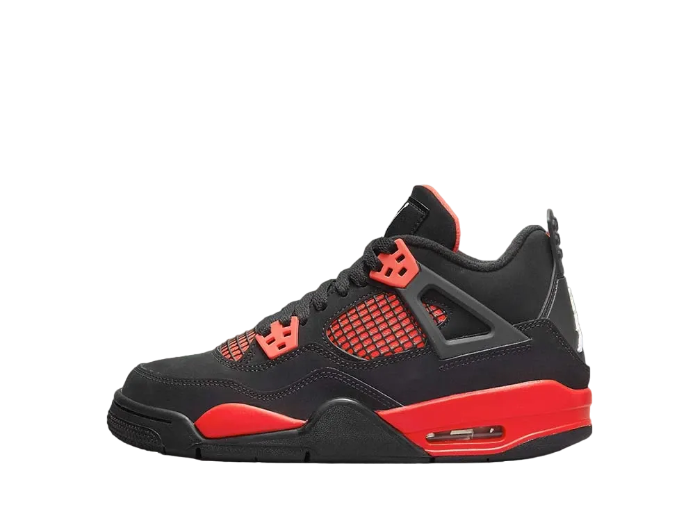 Nike GS Air Jordan 4 Retro "Red Thunder/Crimson"