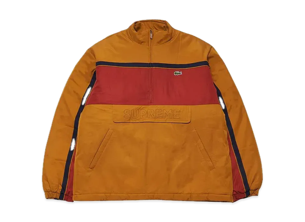 Supreme / Lacoste Puffy Half Zip Pullover "Tan"