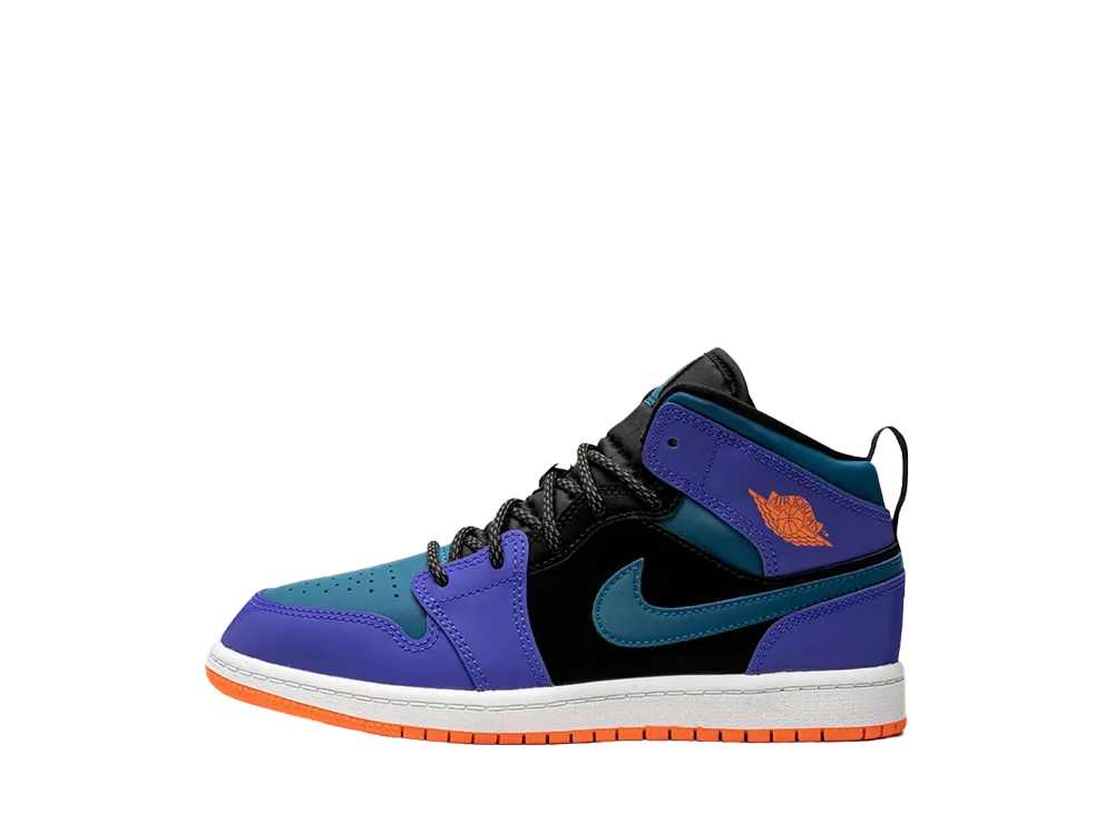 ナイキ PS エアジョーダン1 ミッド "レーサーブルー/グリーンアビス"(キッズ)