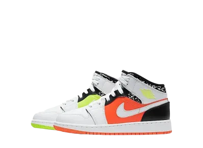 Nike GS Air Jordan 1 Mid "Composition Notebook"