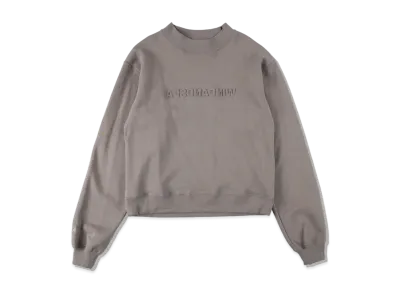 WIND AND SEA EMBOSSED CREW NECK (UNISEX) "Gray"