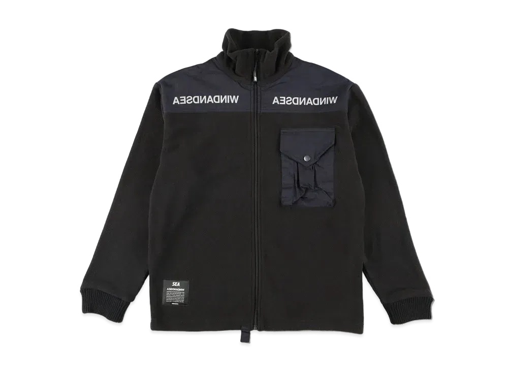 WIND AND SEA A32(INVERT) REFLECTION IECS FLEECE "Black"