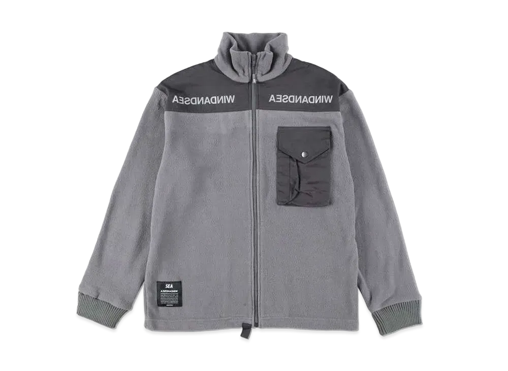 WIND AND SEA A32(INVERT) REFLECTION IECS FLEECE "Charcoal"