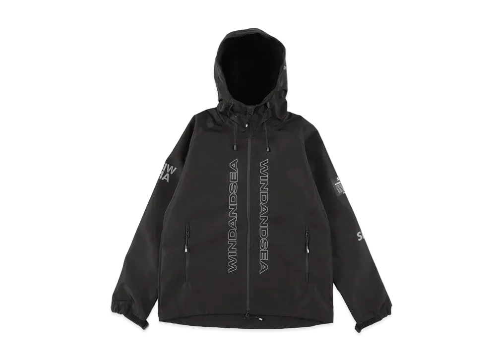 WIND AND SEA A32(RVS.COPY) REFLECTION NYLON PARKA "Navy"