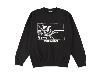 WIND AND SEA x NAIJEL GRAPH ICEBERG CREW NECK "Black"