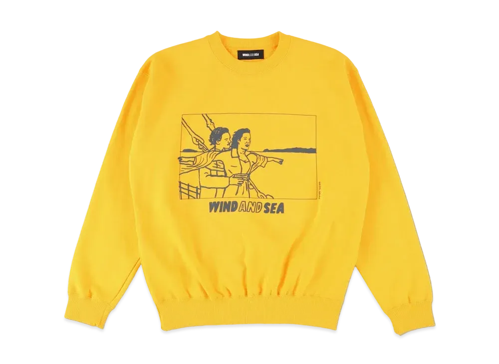 WIND AND SEA x NAIJEL GRAPH ICEBERG CREW NECK "Yellow"