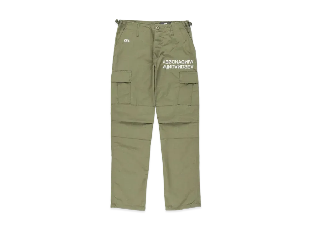 WIND AND SEA A32 (RVS.COPY) REFLECTION UTILITY CARGO PT "Olive"