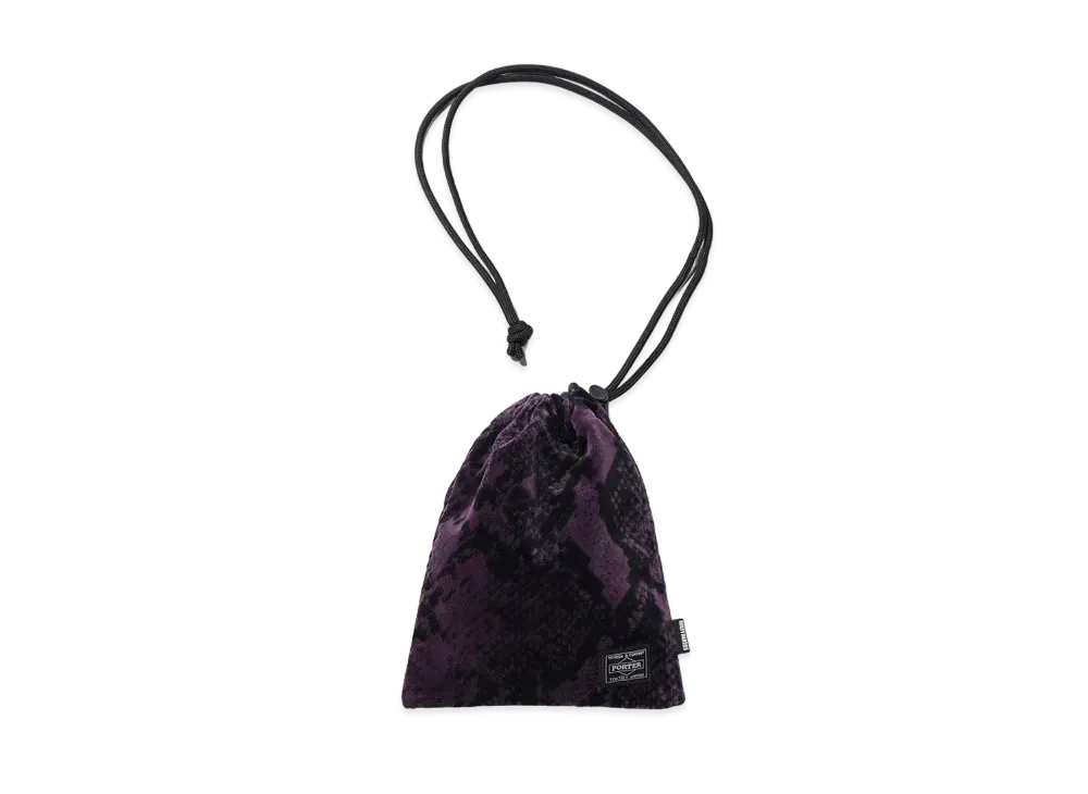 WACKO MARIA PORTER / PAISLEY VELOUR SHOULDER POUCH "Purple"