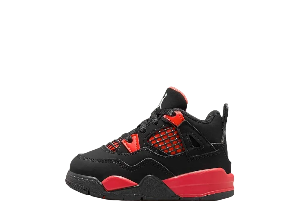 Nike TD Air Jordan 4 Retro "Red Thunder/Crimson"