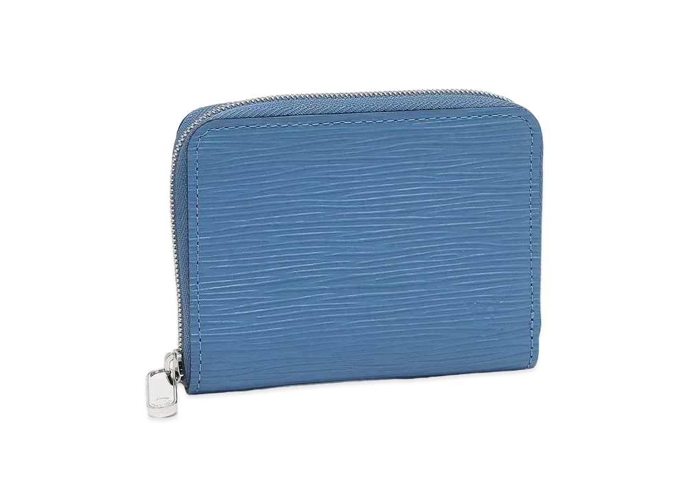 Louis Vuitton Epi Round Coin parse "Blue"
