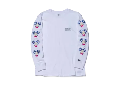 NEW ERA TAKASHI MURAKAMI L/S RELAXED FIT COTTON TEE "White"