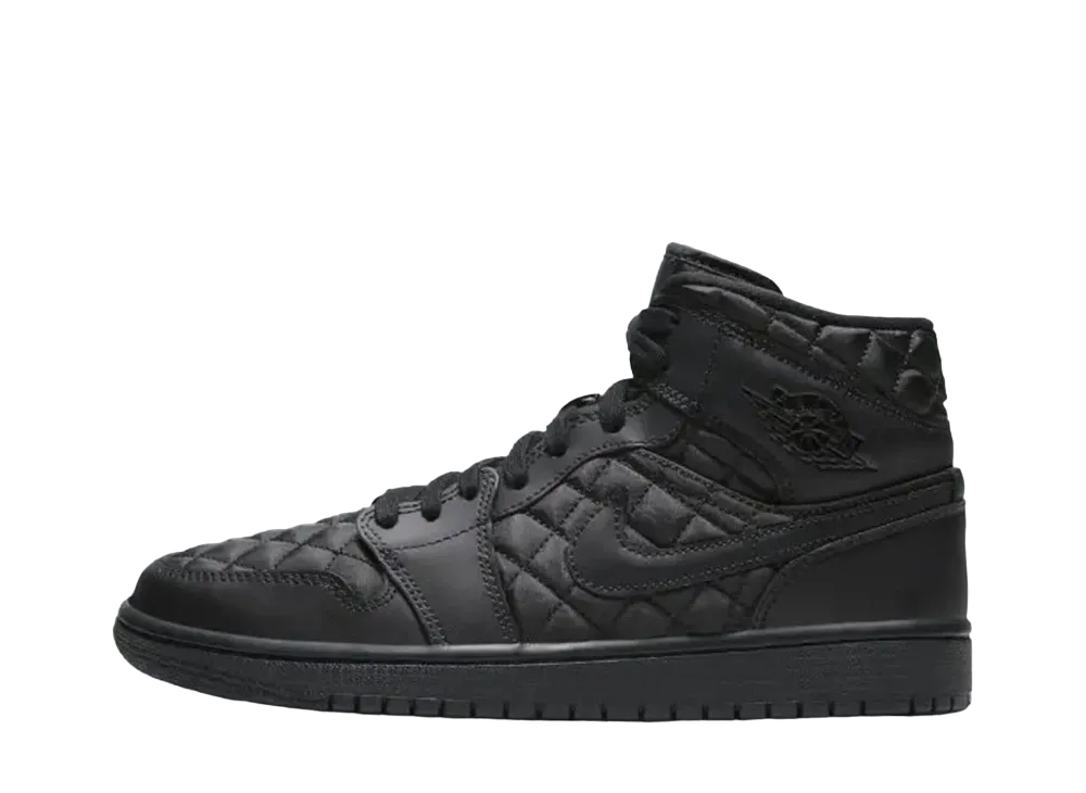 ナイキ ウィメンズ エアジョーダン1 ミッド SE "キルティッド ブラック"