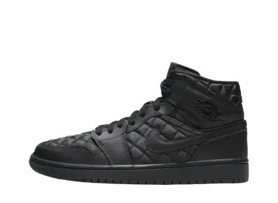 ナイキ ウィメンズ エアジョーダン1 ミッド SE "キルティッド ブラック"