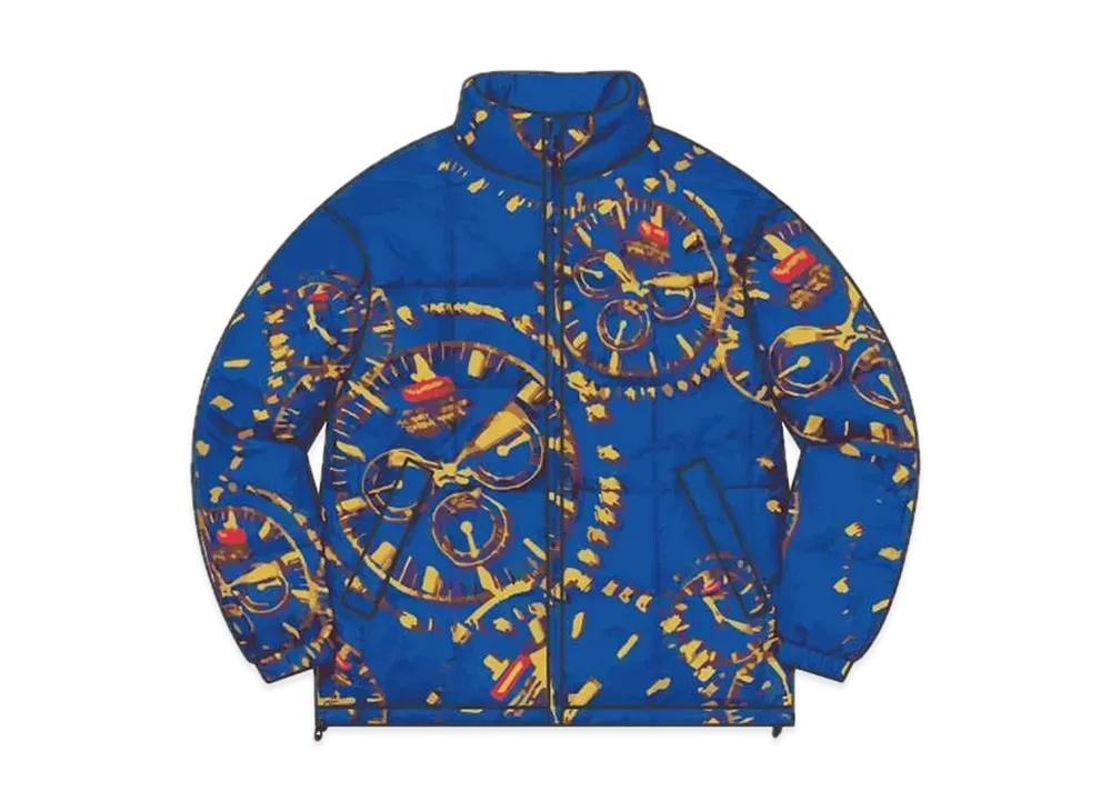 Supreme Watches Reversible Puffy Jacket "Royal"