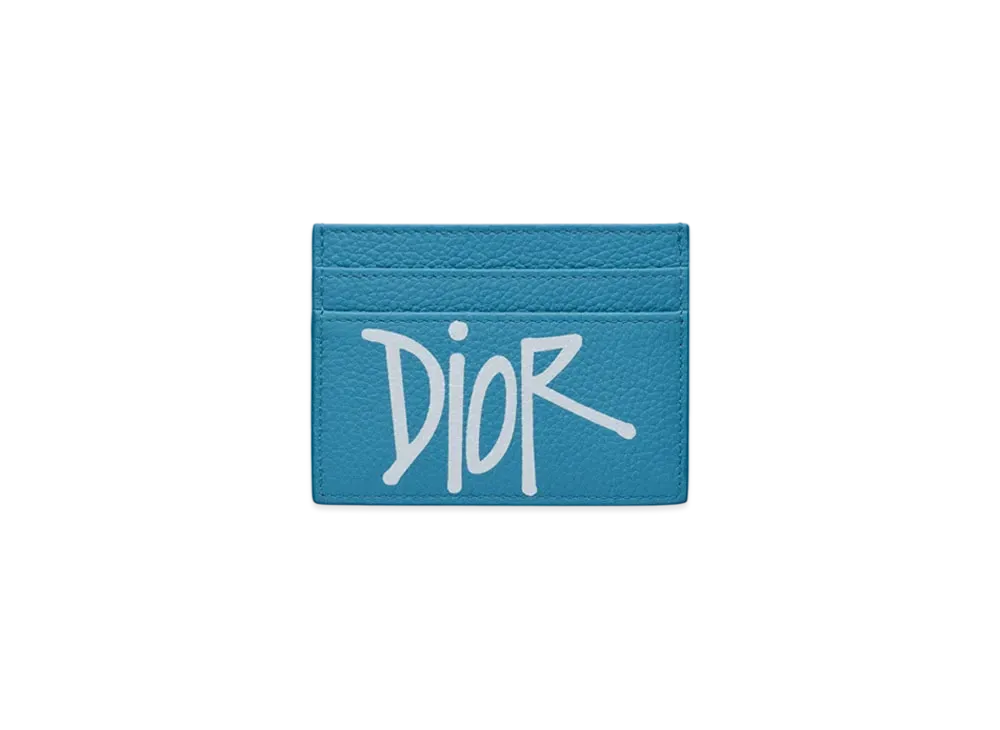 Dior x Shawn Stussy Card Holder "Blue"