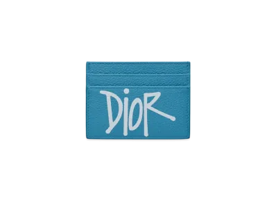 Dior x Shawn Stussy Card Holder "Blue"