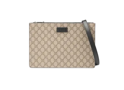 GUCCI GG Canvas W Zip Shoulder Bag