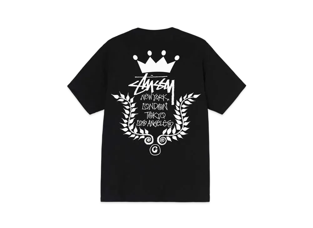 Stussy CROWN WREATH TEE "Black"