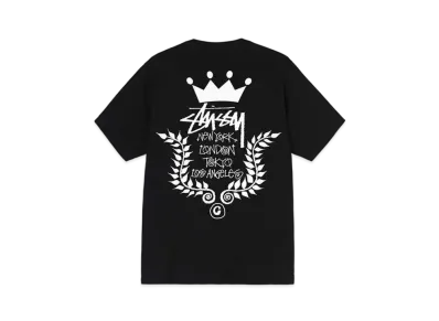 Stussy CROWN WREATH TEE "Black"