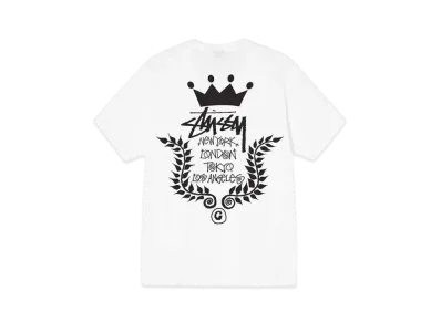 Stussy CROWN WREATH TEE "White"
