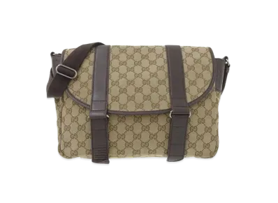 GUCCI GG Canvas Flap Shoulder Bag