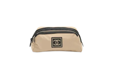 CHANEL Sports Line Pouch "Beige/Black"