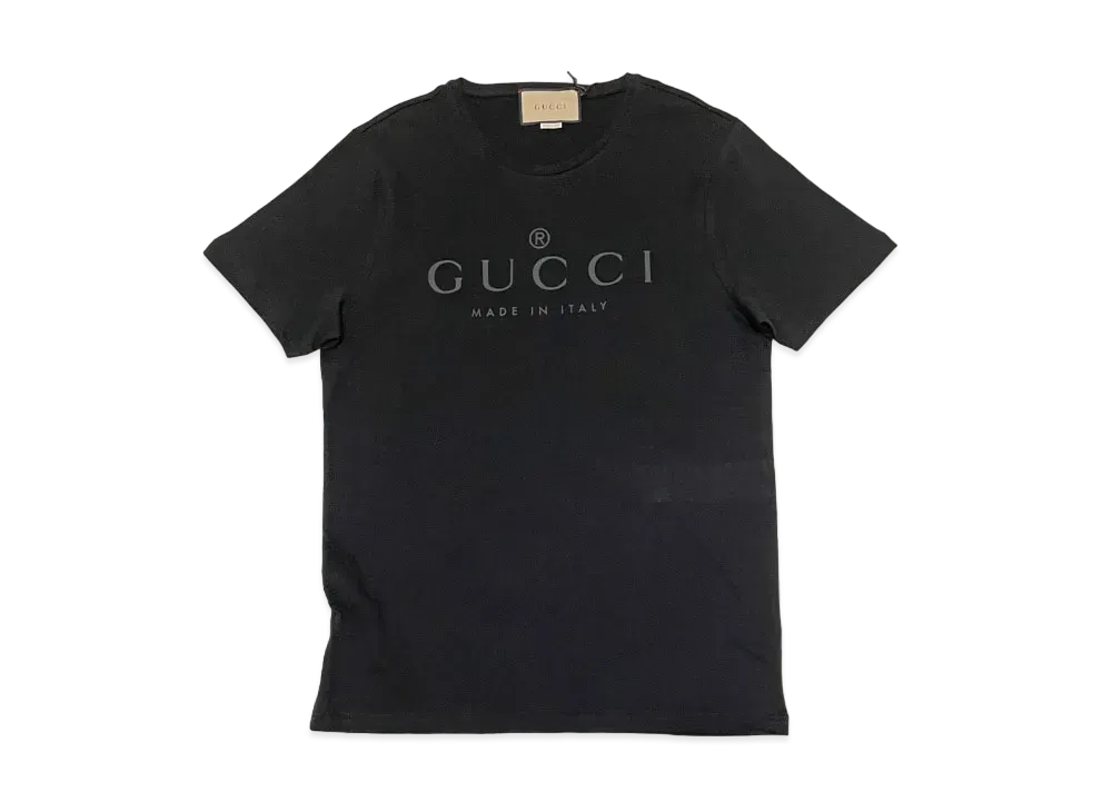 グッチ ロゴ Tシャツ "ブラック"