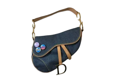 Dior Denim Saddle Bag