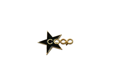 CHANEL Coco Star Brooch "Gold/Black"