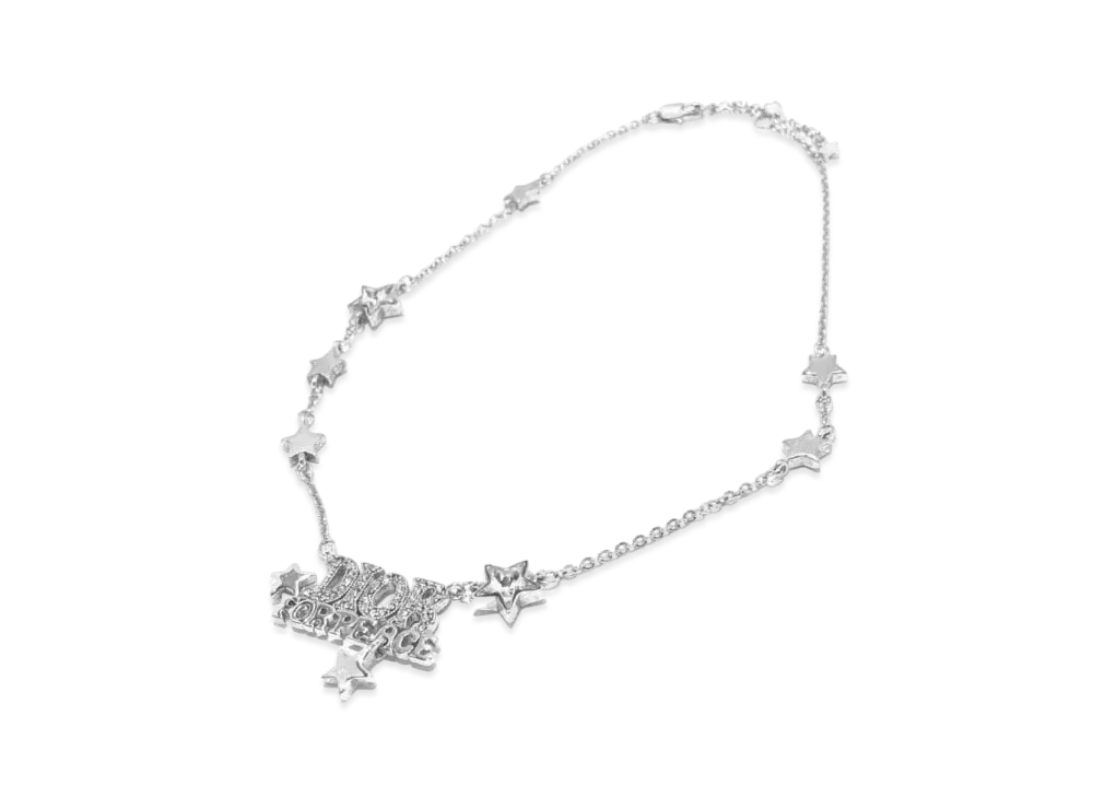 Dior Dior for Peace Star Necklace "Silver"