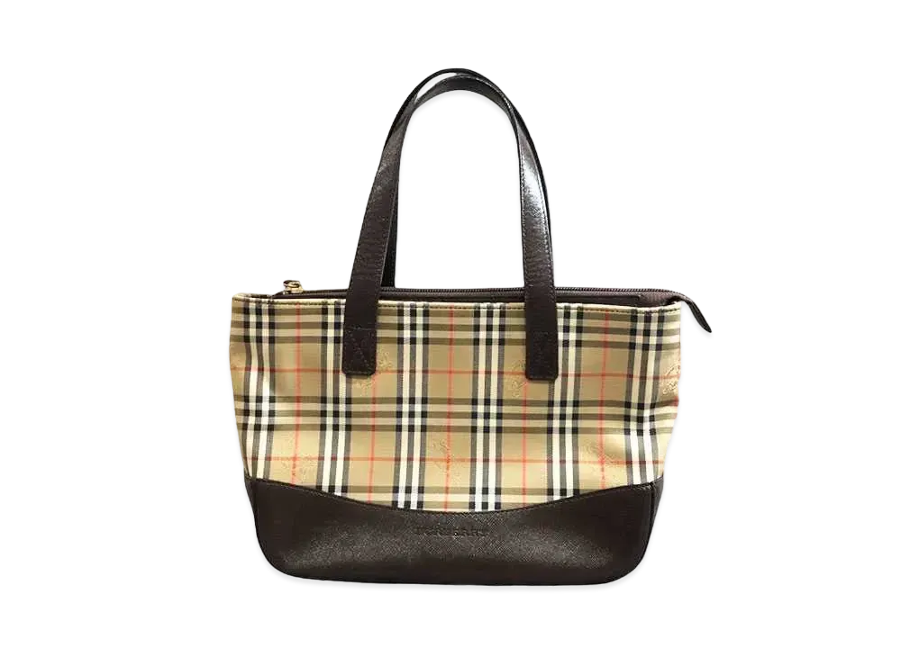 Burberry Nova Check Pattern Tote Bag