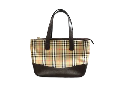Burberry Nova Check Pattern Tote Bag