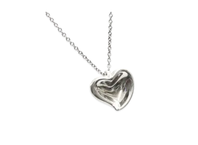 Tiffany & Co Elsa Peretti Fullopen Heart Necklace "Silver"