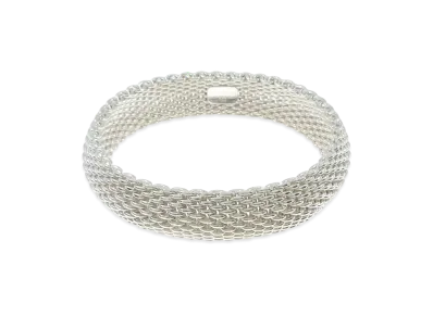 Tiffany & Co Somerset Mesh Bangle "Silver"