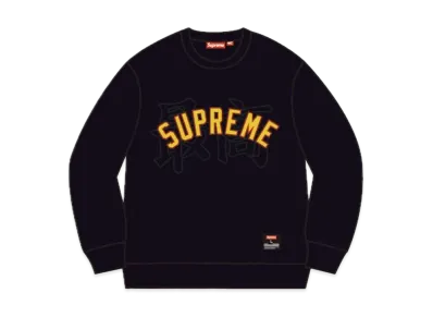 Supreme Kanji Logo Crewneck "Black"