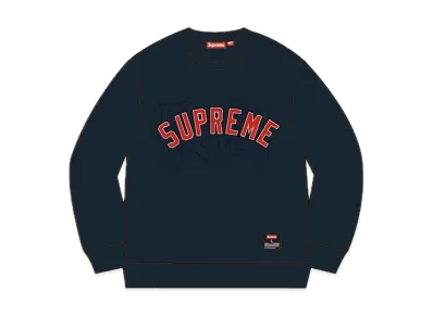 Supreme Kanji Logo Crewneck "Navy"