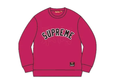 Supreme Kanji Logo Crewneck "Fuchsia"