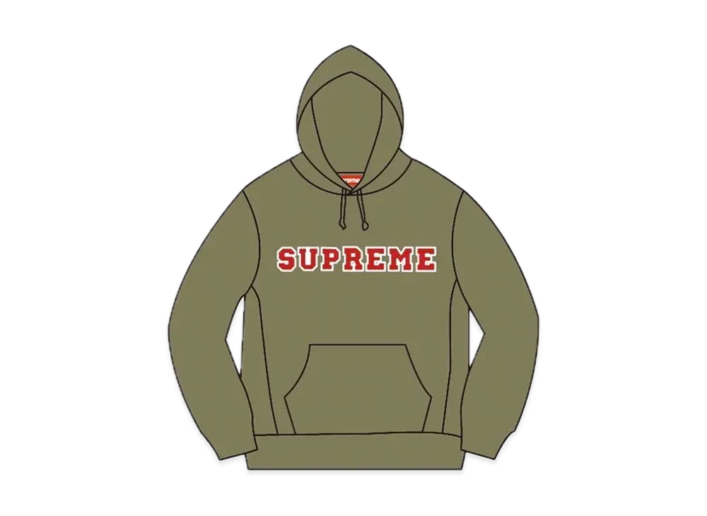 Supreme The Most Hooded Sweatshirt "Light Olive"