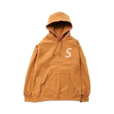 Supreme x Swarovski S Logo Hooded Sweatshirt "Brown"