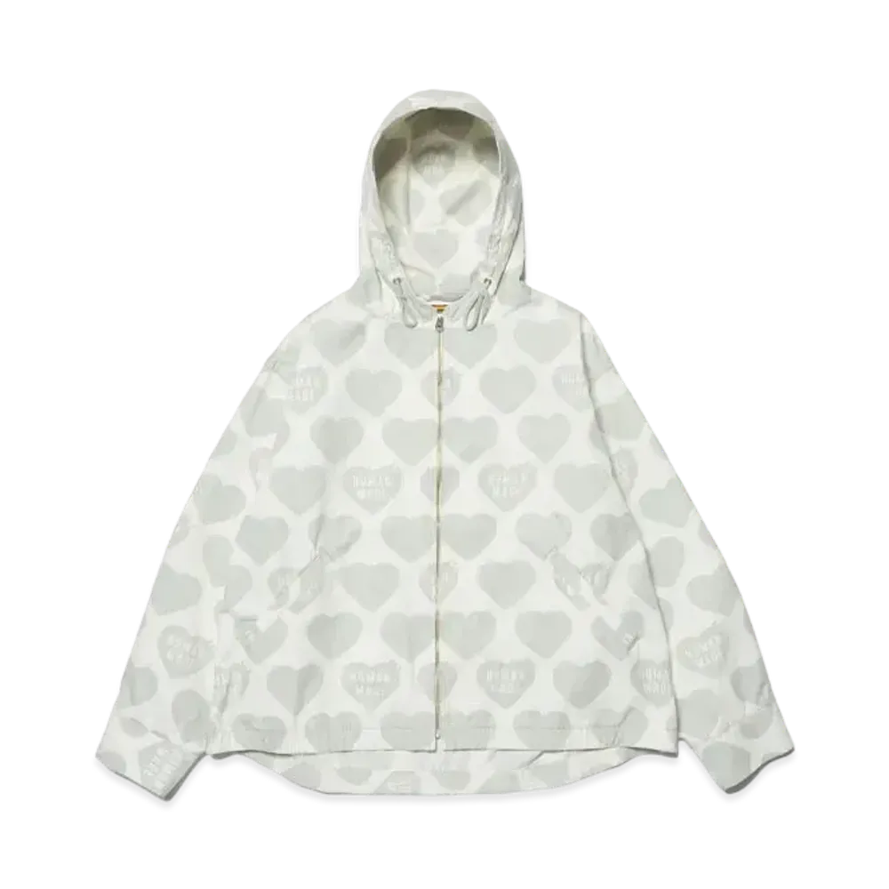 HUMAN MADE Heart Zip-Up Parka "White"