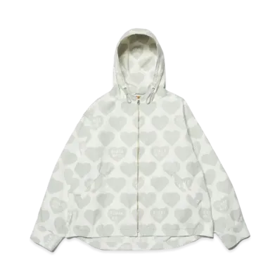 HUMAN MADE Heart Zip-Up Parka "White"