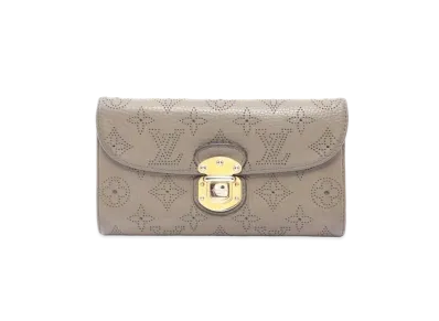 Louis Vuitton Amelia Wallet Mahina "Taupe"