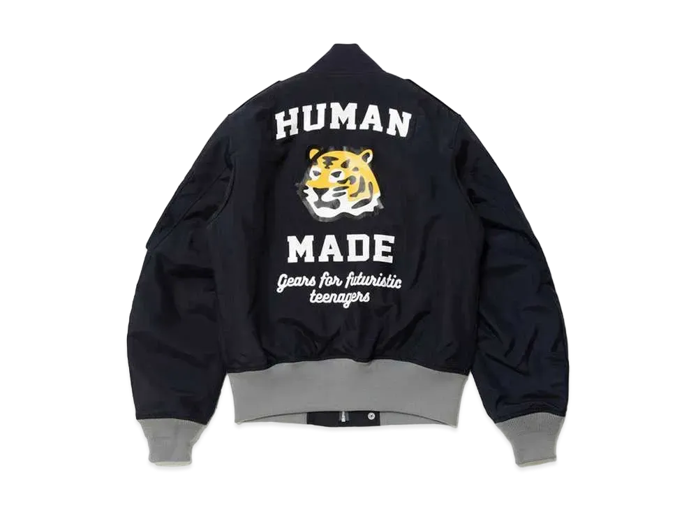 HUMAN MADE BOMBER JACKET "Navy"